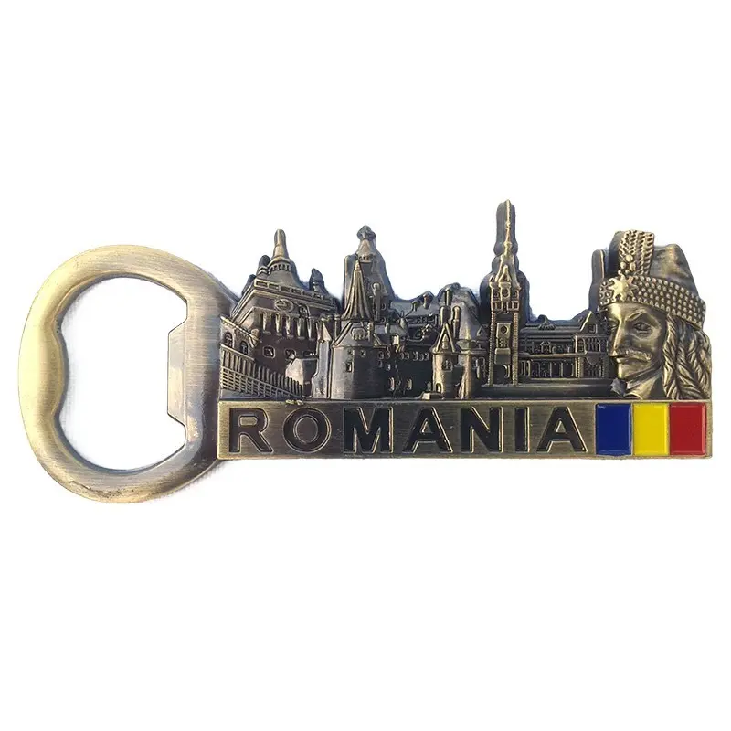 Castelul bran, vlad tepes, romania, magnet deschizator din metal, model 920d